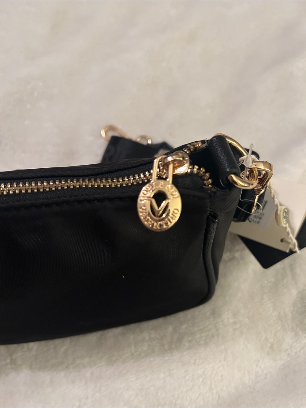 Valentino Orlandi Crossbody & wallet with Gold V-Logo - Picture 8 of 8